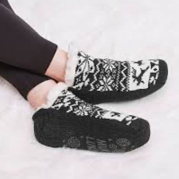 Muk Luks Women’s Ankle Cabin Socks Reindeer Print S/M - Picture 5 of 5